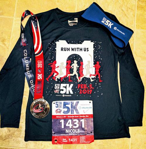 5th Line 5k 2017 Shirt, Medal