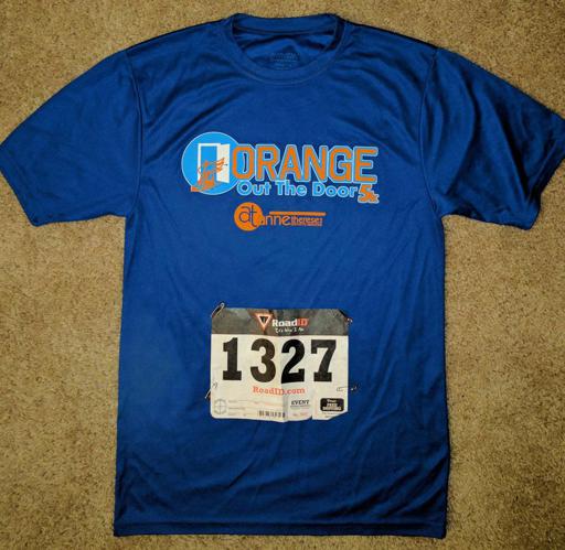 Orange out the Door 5k Shirt 2017