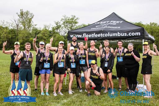 Field of Heroes 5k Columbus Run Crew Group Photo 2017