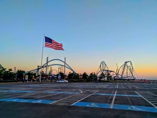 Sunrise over Cedar Point