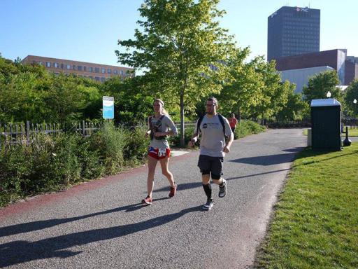 Canal Corridor 100 Running into the Finish 2017