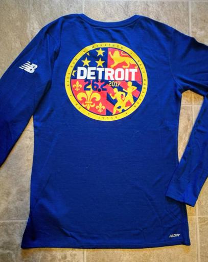 Detroit Marathon Back of Marathon Shirt 2017