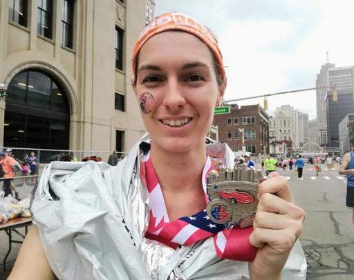 Detroit Marathon Finisher's Pic 2017