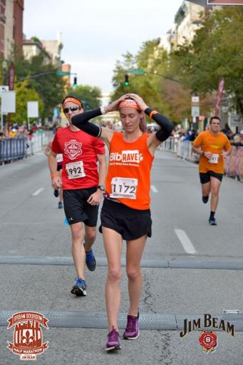 Urban Bourbon Half Marathon Finish 2017