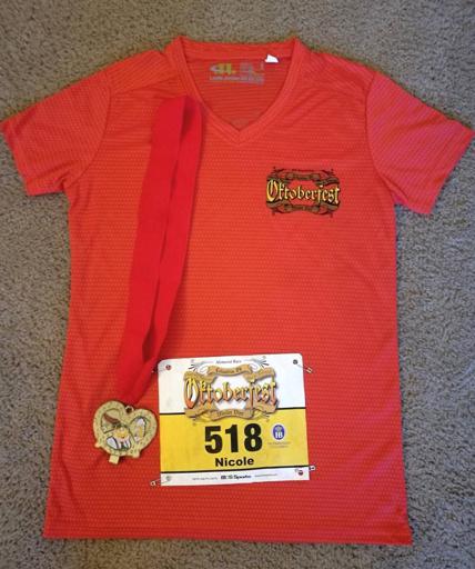 Oktoberfest Meiler Vier Shirt, Medal, and Bib 2017