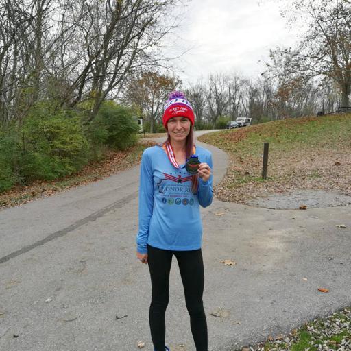 Honor Run Half Shirt and Medal at Big Bone Lick State Park 2017