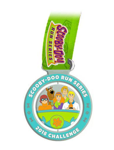 2018 5k/10k Scooby Doo Virtual Run Series Challenge Medal Swag