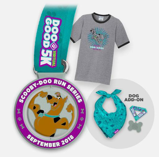 2018 Doo Good 5k Scooby Doo Virtual Run Series Swag