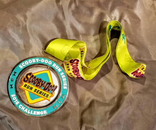 2018 Scooby Doo Virtual Run Series Part Two Swag Challenge Medal